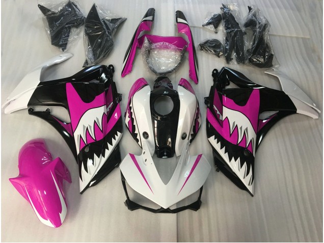 15-18 Squalo Rosa & Bianco R3 Carene Moto 15-18 Squalo Rosa & Bianco R3 Carene Moto