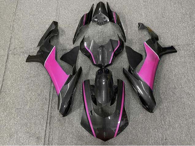 15-19 Fibra Di Carbonio & Rosa R1 Carene Moto 15-19 Fibra Di Carbonio & Rosa R1 Carene Moto