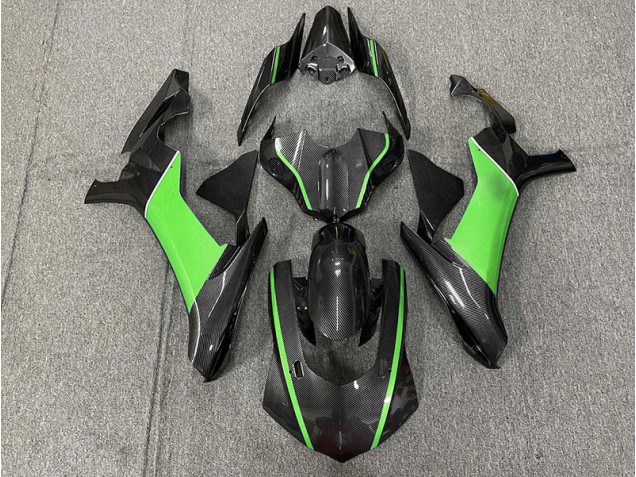 15-19 Fibra Di Carbonio & Verde R1 Carene Moto 15-19 Fibra Di Carbonio & Verde R1 Carene Moto