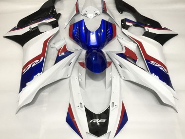 17-21 Bianco Lucido & Blu Intenso R6 Carene Moto