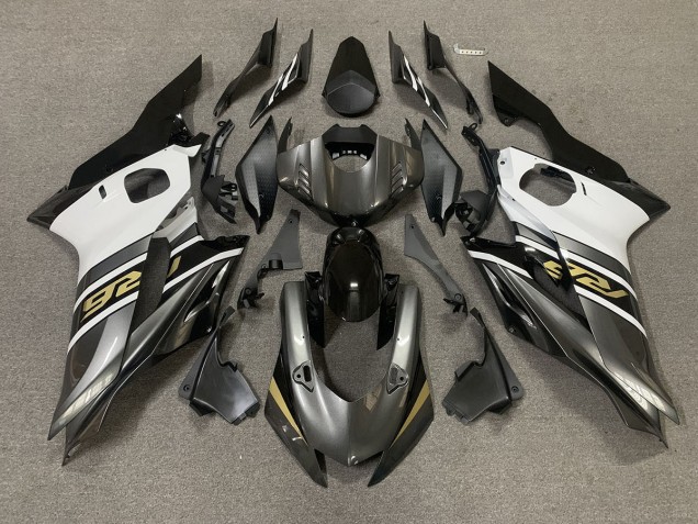 17-21 Grigio Canna Di Fucile & Oro R6 Carene Moto 17-21 Grigio Canna Di Fucile & Oro R6 Carene Moto