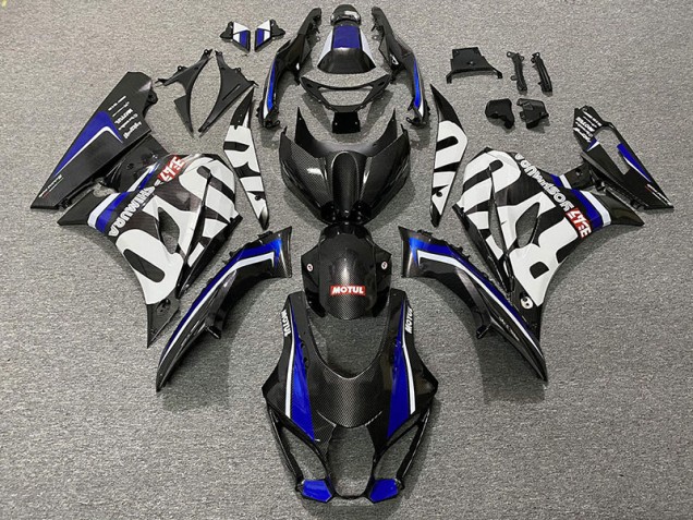 17-23 Fibra Di Carbonio Stile & Blu GSXR 1000 Carene Moto 17-23 Fibra Di Carbonio Stile & Blu GSXR 1000 Carene Moto