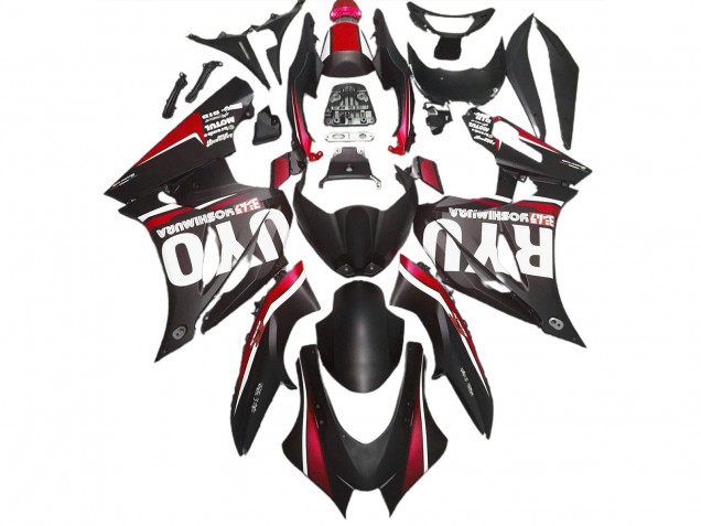 17-23 Nero Opaco & Rosso GSXR 1000 Carene Moto 17-23 Nero Opaco & Rosso GSXR 1000 Carene Moto