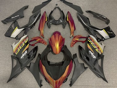 18-23 Arancio & Grigio Liquidi Ninja 400 Carene Moto