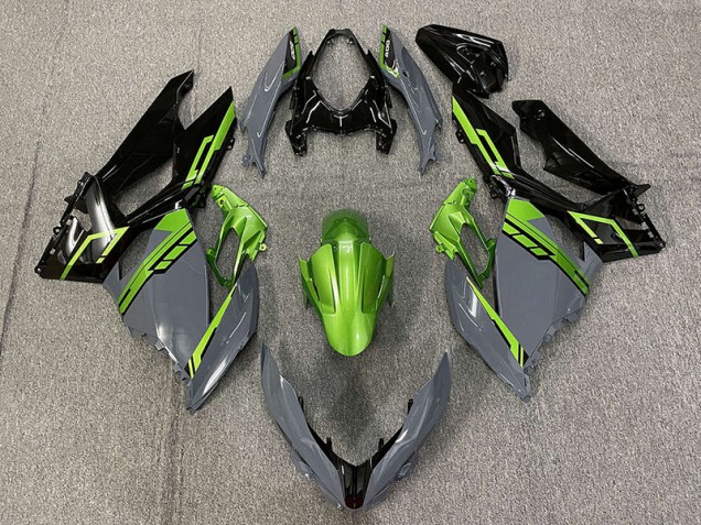 18-23 Nardo Grigio & Verde Ninja 400 Carene Moto 18-23 Nardo Grigio & Verde Ninja 400 Carene Moto