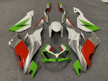 19-23 Rosso/Verde & Argento Personalizzati ZX6R Carene Moto