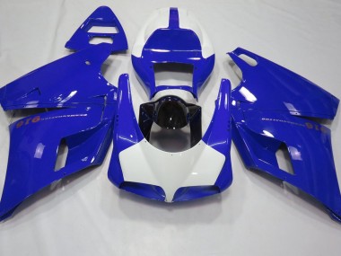 93-05 Blu Lucido & Bianco Ducati 996 748 916 998 Carene Moto