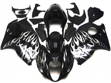97-07 Nero Lucido Con Argento Fiamma GSXR 1300 Carene Moto