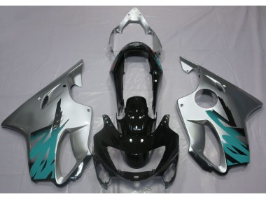 99-00 Argento Lucido & Verde Acqua CBR600 F4 Carene Moto