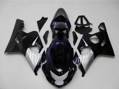 Carena Moto Suzuki GSXR 600/750 2004-2005 - Nero Lucido Argento Blu
