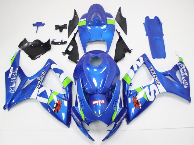 Carena Moto Suzuki GSXR 600/750 2006-2007 - Blu Bianco Verde Rosso