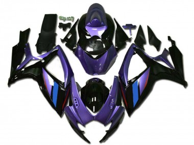 Carena Moto Suzuki GSXR 600/750 2006-2007 - Viola Blu Nero Lucido Banda