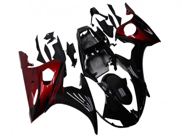 Kit Carena Moto Yamaha YZF R6 2003-2004 - Nero Lucido Rosso