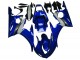 Carena Moto Yamaha YZF R6 2003-2004 - Blu Bianco