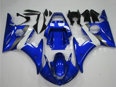 Carena Moto Yamaha YZF R6 2003-2004 - Blu Bianco