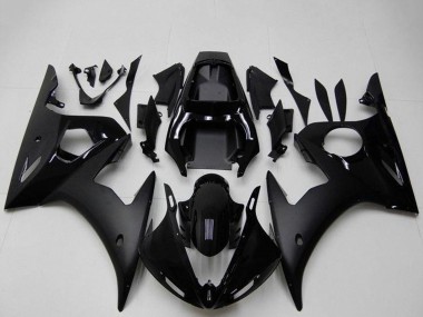 Carena Moto Yamaha YZF R6 2003-2004 - Nero Lucido Nero Opaco
