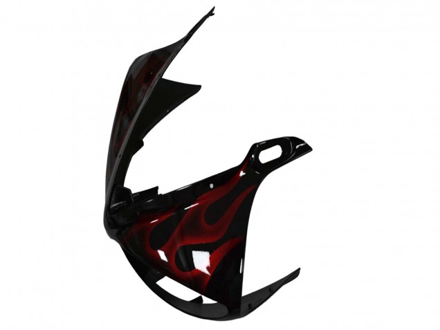 Carena Moto Yamaha YZF R6 2003-2004 - Nero Lucido Rosso Fiamma