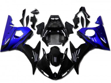 Kit Carena Moto Yamaha YZF R6 2003-2004 - Blu Nero Lucido