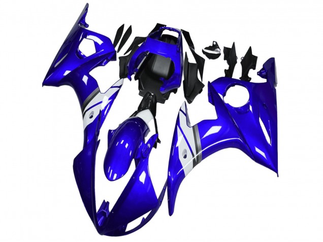 Carena Moto Yamaha YZF R6 2003-2004 - Blu Bianco