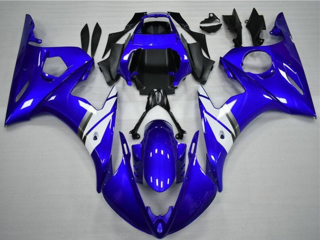 Carena Moto Yamaha YZF R6 2003-2004 - Blu Bianco