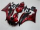 Kit Carena Moto Yamaha YZF R6 2006-2007 - Rosso Nero Opaco