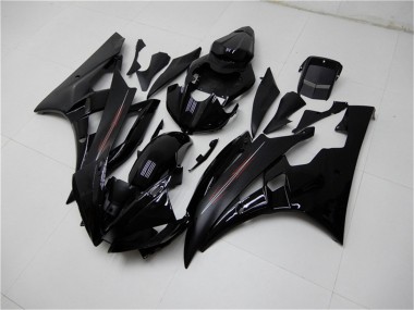 Kit Carena Moto Yamaha YZF R6 2006-2007 - Nero Lucido Nero Opaco
