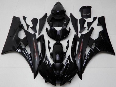 Kit Carena Moto Yamaha YZF R6 2006-2007 - Nero Lucido Nero Opaco
