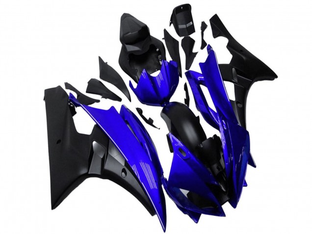 Carena Moto Yamaha YZF R6 2006-2007 - Blu Nero Opaco
