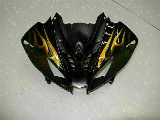 Carena Moto Yamaha YZF R6 2008-2016 - Nero Lucido Oro Fiamma