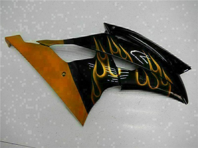 Carena Moto Yamaha YZF R6 2008-2016 - Nero Lucido Oro Fiamma