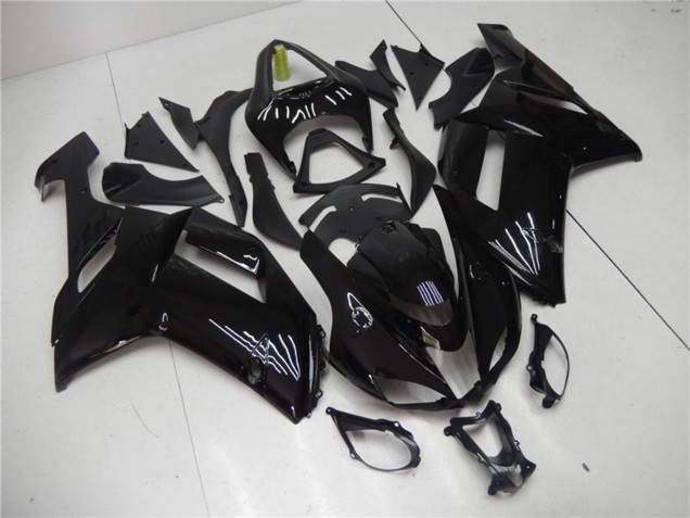 Carena Moto ABS Kawasaki ZX6R 2007-2008 - Nero Lucido