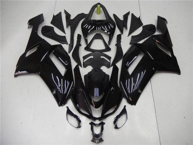 Carena Moto ABS Kawasaki ZX6R 2007-2008 - Nero Lucido