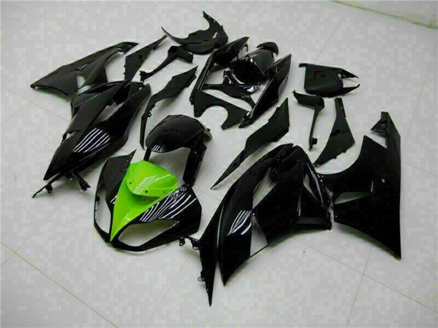 Carena Moto Kawasaki ZX6R 2009-2012 - Nero Lucido Verde