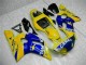 Carena Moto Yamaha YZF R6 1998-2002 - Giallo Blu Bianco Cammello Motul