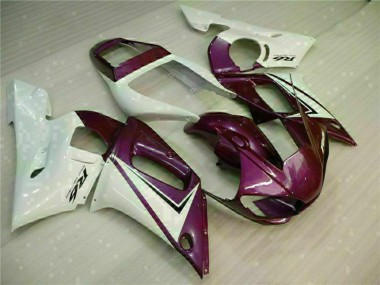 Carena Moto Yamaha YZF R6 1998-2002 - Bianco Viola