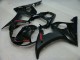 Carena Moto Yamaha YZF R6 2003-2004 - Nero Lucido Nero Opaco Rosso Decals