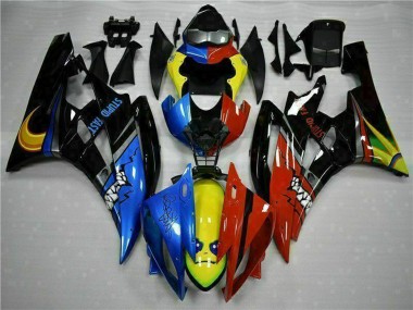 Carena Moto Yamaha YZF R6 2006-2007 - Giallo Blu Rosso Nero Lucido Squalo
