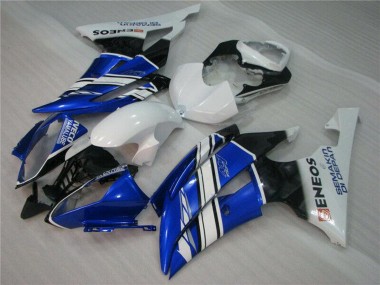 Carena Moto Yamaha YZF R6 2008-2016 - Bianco Blu Nero ENEOS Semakin Didepan