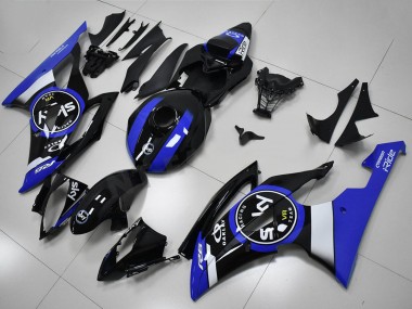 Kit Carena Moto ABS Yamaha YZF R6 2008-2016 - Bianco Blu Nero Lucido