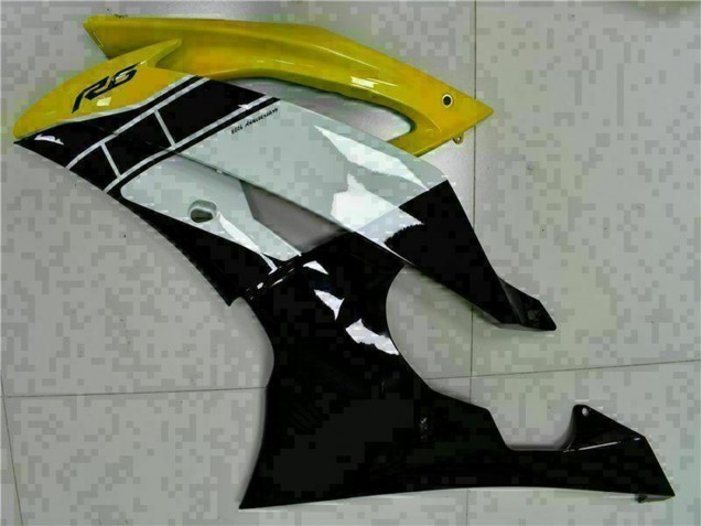 Carena Moto Yamaha YZF R6 2008-2016 - Giallo Bianco Nero Lucido