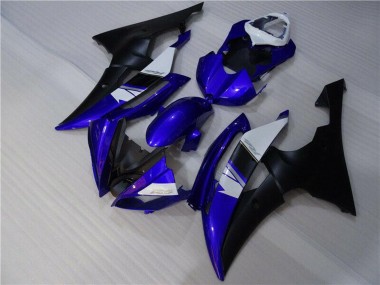 Carena Moto Yamaha YZF R6 2008-2016 - Bianco Blu Nero Opaco
