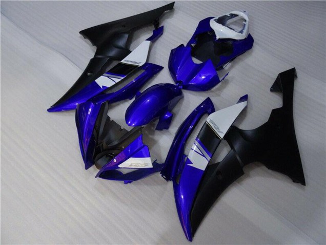 Carena Moto Yamaha YZF R6 2008-2016 - Bianco Blu Nero Opaco