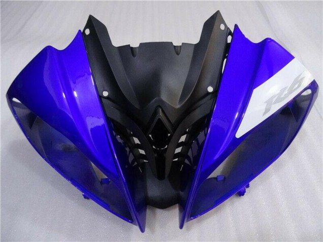 Carena Moto Yamaha YZF R6 2008-2016 - Bianco Blu Nero Opaco