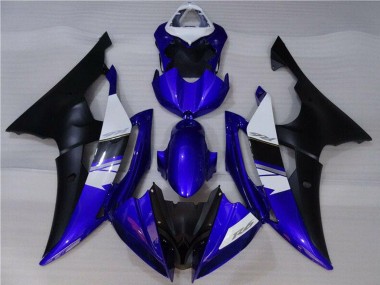 Carena Moto Yamaha YZF R6 2008-2016 - Bianco Blu Nero Opaco