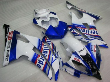 Carena Moto Yamaha YZF R6 2008-2016 - Bianco Blu Rosso Sterilgarda Volvo Fimer Yamalube