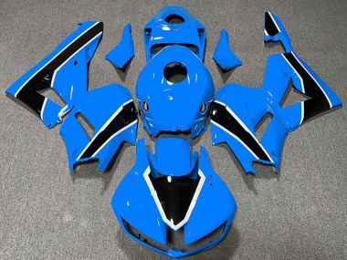 Carene Moto Honda CBR600RR 2013-2023 - Azzurro Chiaro Bianco Nero Lucido