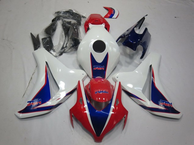 Carene Moto Honda CBR1000RR 2008-2011 - Bianco Rosso Blu HRC Stile