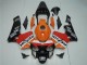 Kit Carena Moto Honda CBR600RR 2003-2004 - Arancia Bianco Rosso Nero Lucido Repsol