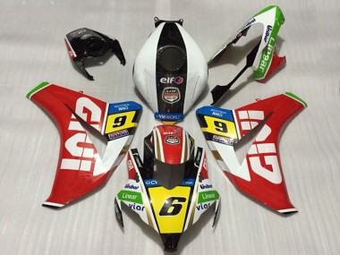 Carene Moto Honda CBR1000RR 2008-2011 - Bianco Rosso Giallo Verde Nero Givi 6