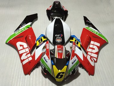 Carene Moto Honda CBR1000RR 2004-2005 - Bianco Rosso Verde Giallo Nero Lucido Givi 6